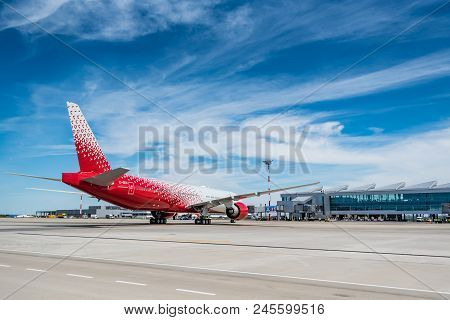 Rostov-on-don, Russia - 17 June 2018: Boeing 777-300er Of Rossiya Airlines In Platov International A