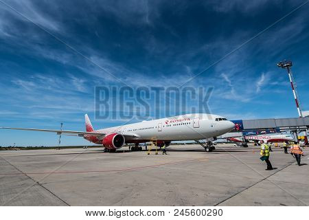 Rostov-on-don, Russia - 17 June 2018: Boeing 777-300er Of Rossiya Airlines In Platov International A