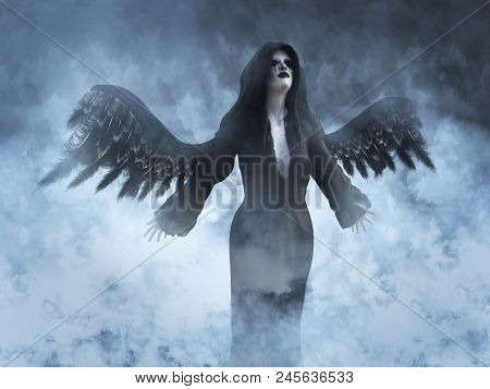 3D Rendering Of A Death Angel.