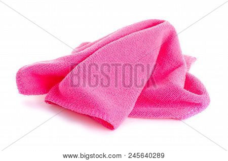 Microfibre Cloth Clean On White Background Isolation