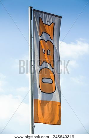 Wetzlar, Germany March, 2018 Obi Sign On A Pole. Founded In 1970, Obi Is The Largest Do It Yourself 