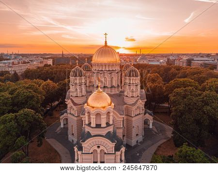 Cathedral Of The Nativity Of Christ In Riga, Latvia