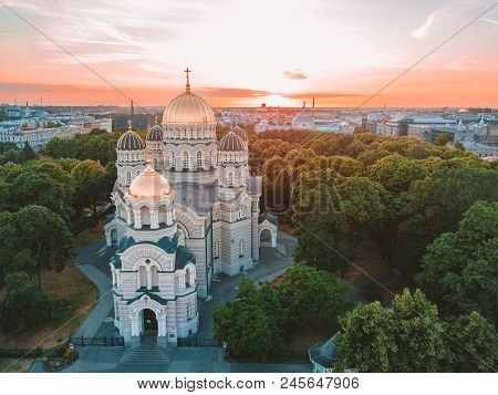 Cathedral Of The Nativity Of Christ In Riga, Latvia