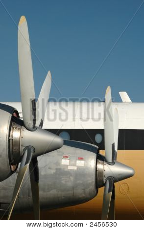 Vintage fly propeller