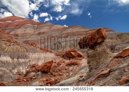Amazing Close-up If The Colorful Layers And Rock Formations Of Grand Staircase-escalante National Mo