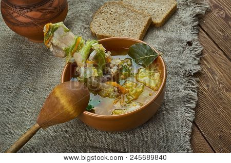 Kapusta - Belarusian Cabbage Soup , Close Up