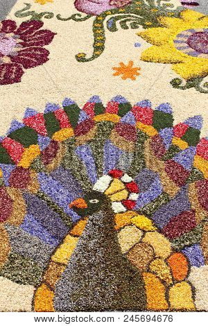 Spello, Italy - June 7: Floral Carpet On June 7, 2015 In Spello, Italy. This Event Takes Place Every