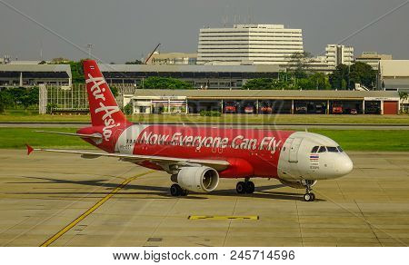Passenger Airplane At The Airport