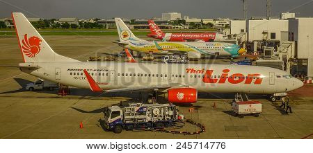 Passenger Airplane At The Airport