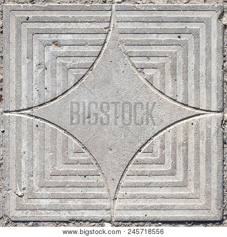 Abstract Seamless Pattern For Designers With Concrete Causeway Road