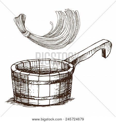 Wooden Bucket Drawing