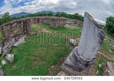 Ruins Of The Roman Forum Of The Antique Province Dacia Apulensis, Sarmizegetusa, Hateg Country, Roma