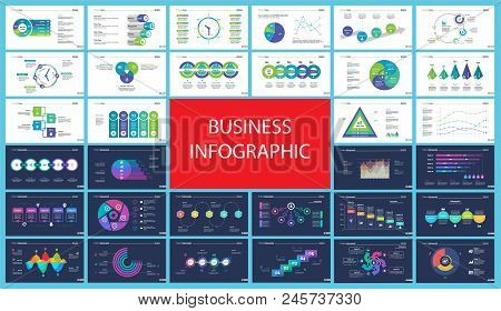 Business Inforgraphic Design Set For Management Concept. Can Be Used For Business Project, Annual Re