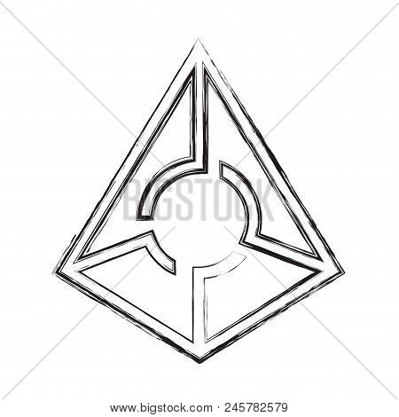 Cryptocurrency Augur Symbol Isolated Icon Vector Illustration Design