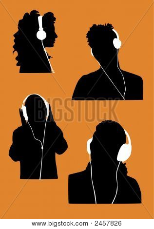 Pige lytter til Music.Eps