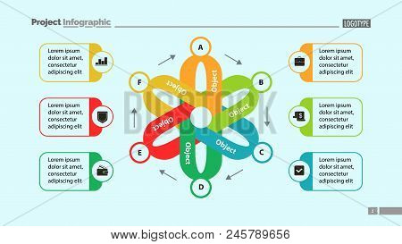 Flower Chart Slide Template Design. Element Of Chart, Diagram, Infographic. Concept For Presentation