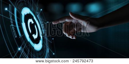 Update Software Computer Program Upgrade Business Technology Internet Concept.