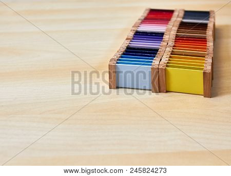 Montessori Color Wood Color Gamut Box For School