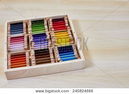 Montessori Color Wood Color Gamut Box For School