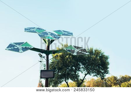 Image Small Solar Panel On Sky Background