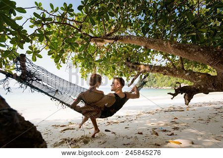 Tourist On Secret Beach Pangkor