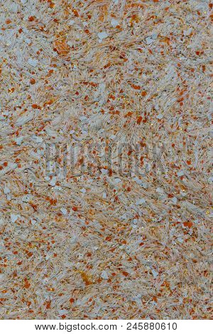 Colorful Brown Background Of Modern Materials. Background Of Threads With Green And Yellow Spots