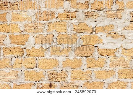 Brick From Shells Texture Background , Wall Is Made Of Shells Brick