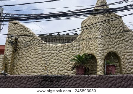 Rocks Desrt Wall Building Architecture Day Cloudy