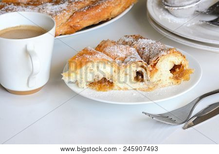Ensaimada  Is Coil-shaped Flaky Pastry  From Mallorca, Balearic Islands.  This Is One Of The Most Ic