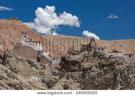 Basgo Gompa is an ancient fortress and Buddhist Monastery in Bazgo valley in Leh district, Ladakh, Jammu and Kashmir, Northern India.