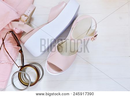 Fashionable, New Clothes, Sandals And Accessories. Fashion & Style.