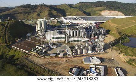 Ambev, One Of The Largest Brewers In The World, The City Of Pirai, In Rio De Janeiro Brazil, Drone F