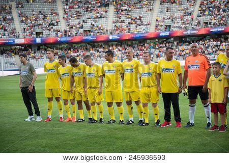 Football Players During A Match