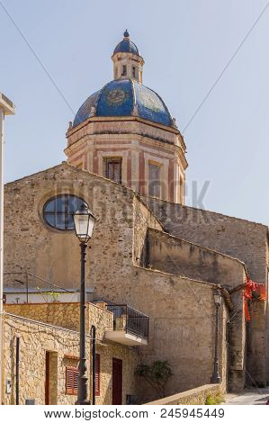 Termini Imerese, Sicily, Europe-08/06 / 2018.view Of Maria Ss Church
. Annunziata In Termini Imerese