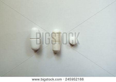 Calcium Citrate Caplet, Magnesium Citrate Capsule And Vitamin K2 Tablet