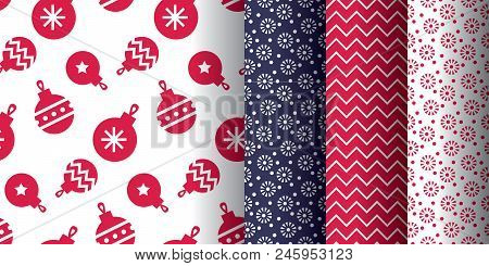 Simple Classic Xmas Pattern Set For Background Wrapping Paper Fabric Surface Design Simple Classic Xmas Pattern Set For Background Wrapping Paper Fabric Surface Design