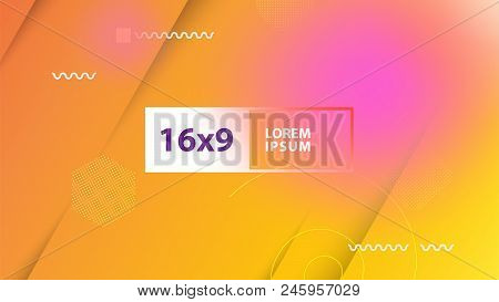 Futuristic Design Orange Background. Templates For Placards, Banners, Flyers, Presentations And Repo