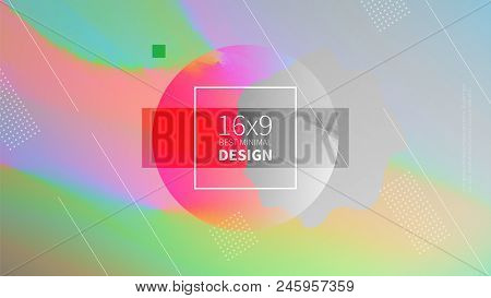 Futuristic Design Multicolored Background. Templates For Placards, Banners, Flyers, Presentations An
