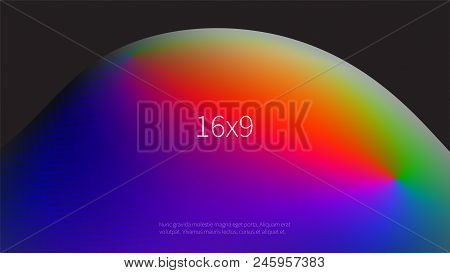 Futuristic Design Multicolored Background. Templates For Placards, Banners, Flyers, Presentations An