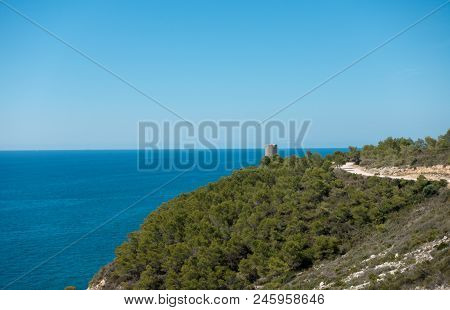 The Coast And The Mountain In Peñíscola