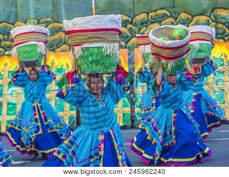 Manila , Philippines - April 27 :participants In The Aliwan Fiesta In Manila Philippines On April 27