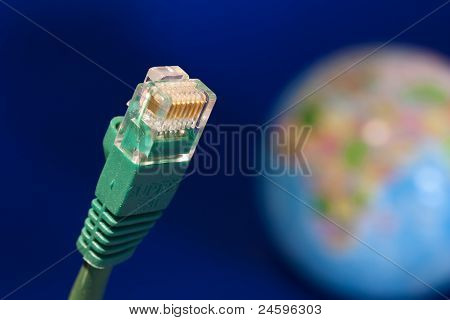 การเชื่อมต่ออีเทอร์เน็ต Cat5 และโลก