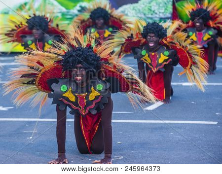 Manila , Philippines - April 27 :participants In The Aliwan Fiesta In Manila Philippines On April 27