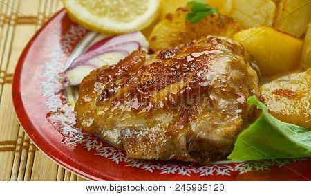 Portuguese Assado - Portuguese Roast Chicken , Close Up