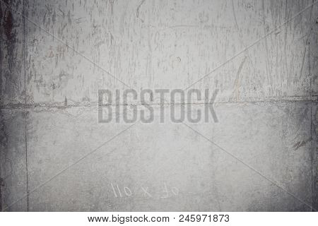 Line Of Joint Of Concrete Slabs, Textured Background.