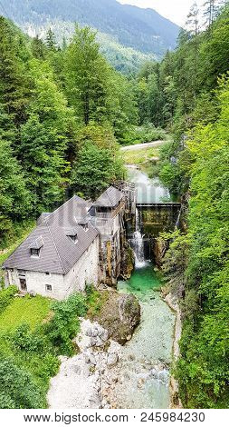 The View From Bridge At Salza River In Austria