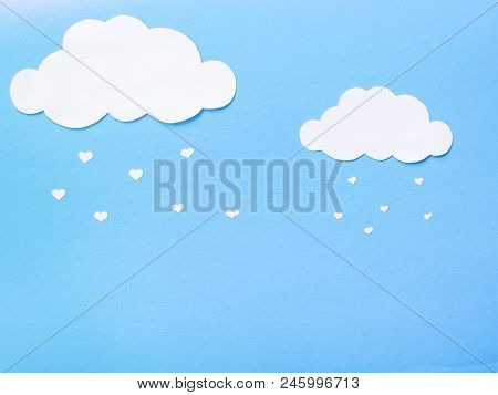 Paper Clouds From Which The Paper Hearts Fall.