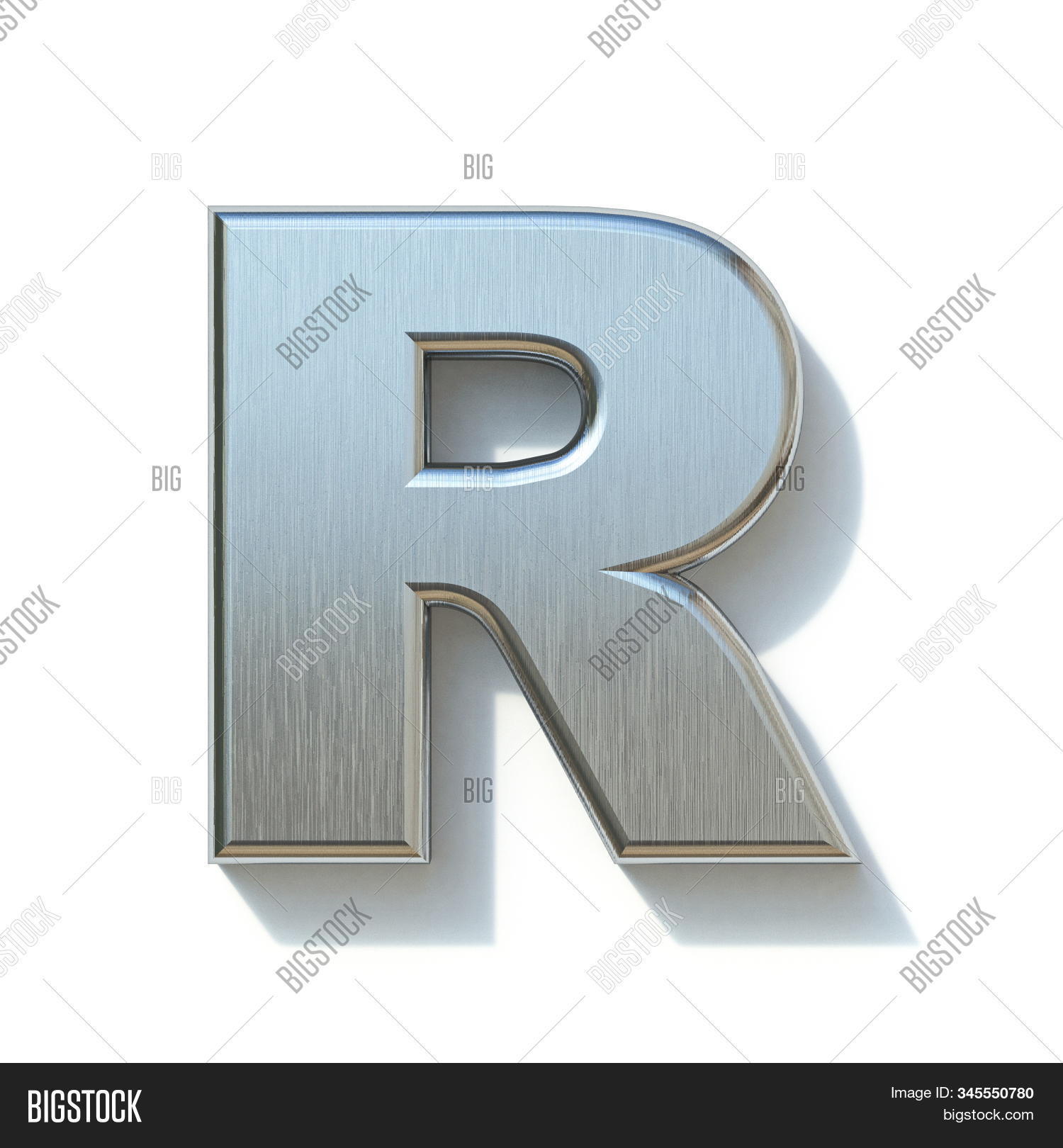 Brushed Metal Font Image & Photo (Free Trial) Bigstock