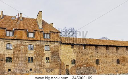 Malbork, Pomerania, Poland - January 2: Castle Of The Teutonic Order In Malbork - The Largest Castle