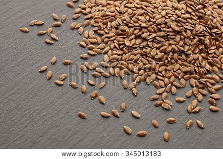 Raw Organic Flaxseeds.